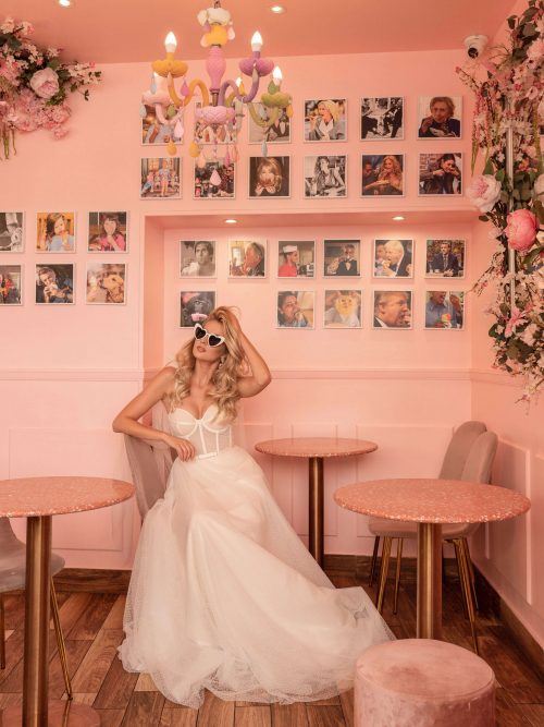 Brautkleid Corsage mit Punkte