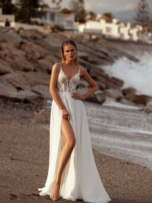 Brautkleid mit Spitze