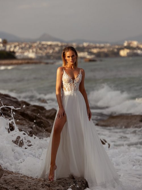 Brautkleid mit Spitze