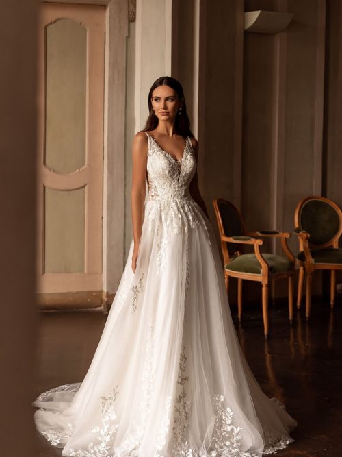 Brautkleid mit Spitze