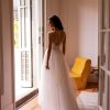 Hochzeitskleid Brautkleid mit Spitze und Glitzer