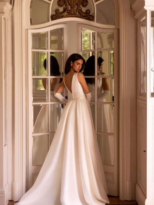 Hochzeitskleid Brautkleid mit Spitze und Glitzer