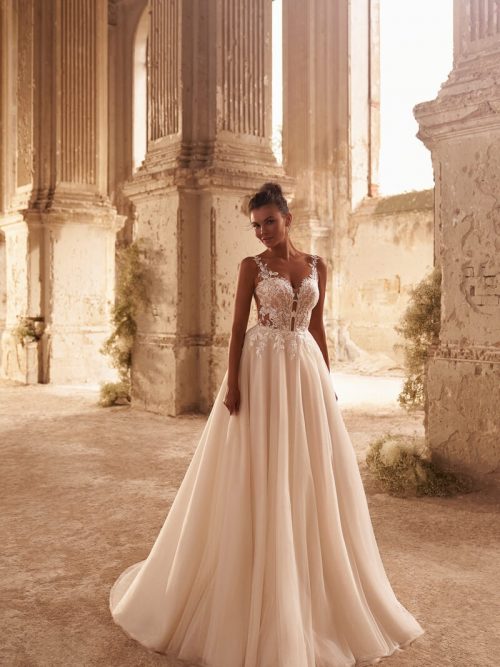 Brautkleid mit Spitze