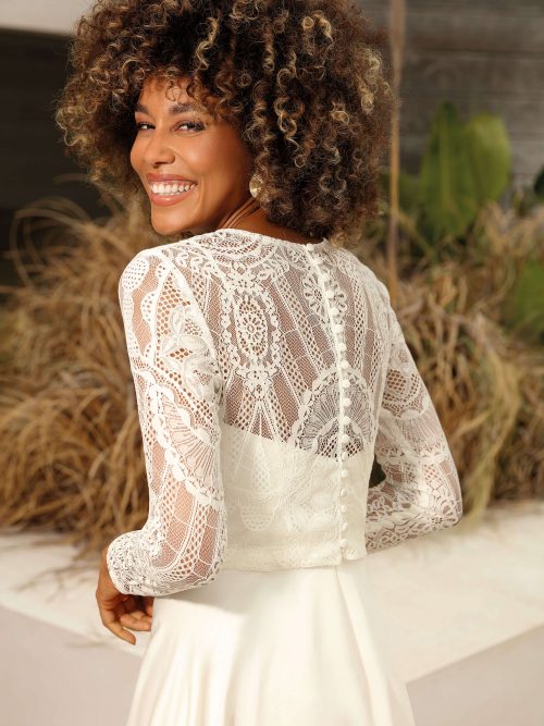 Zweiteiler Standesamtoutfit Hochzeitskleid