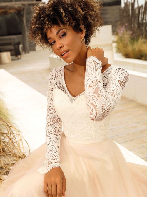 Zweiteiler Standesamtoutfit Hochzeitskleid