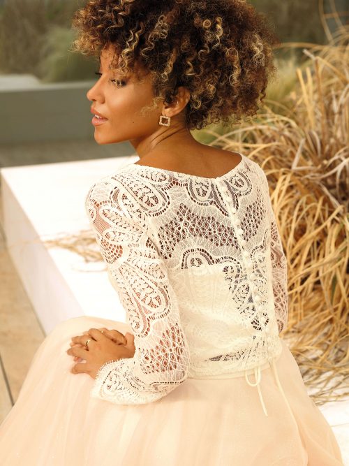 Zweiteiler Standesamtoutfit Hochzeitskleid