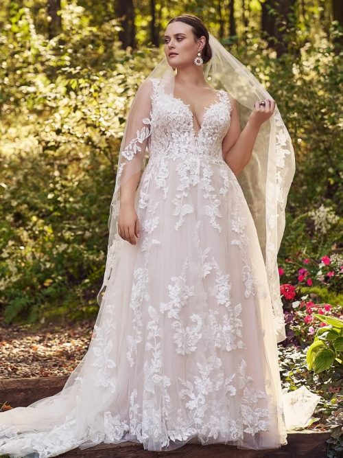 Curvy Hochzeitskleid