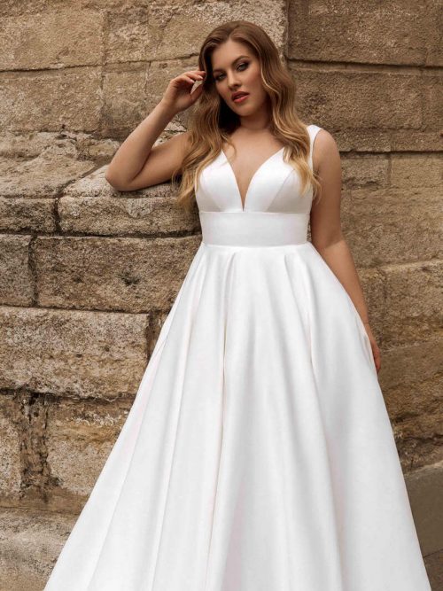 Curvybrautkleid, Hochzeitskleid