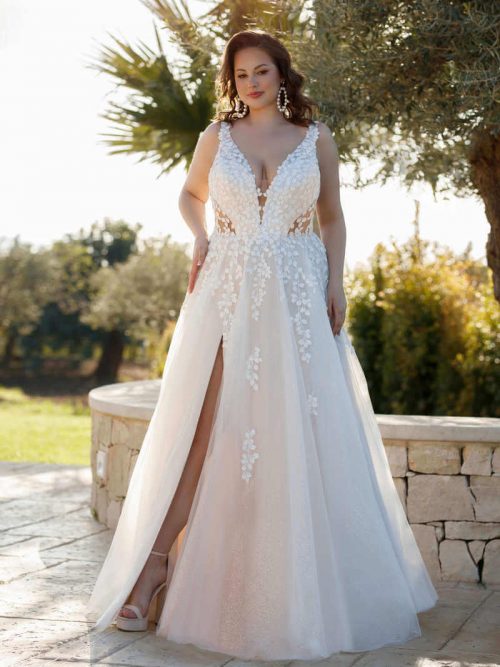 Curvybrautkleid, Hochzeitskleid