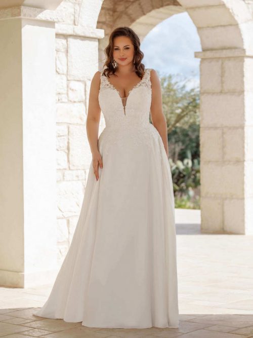 Curvybrautkleid, Hochzeitskleid