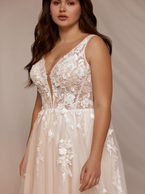 Curvybrautkleid, Hochzeitskleid