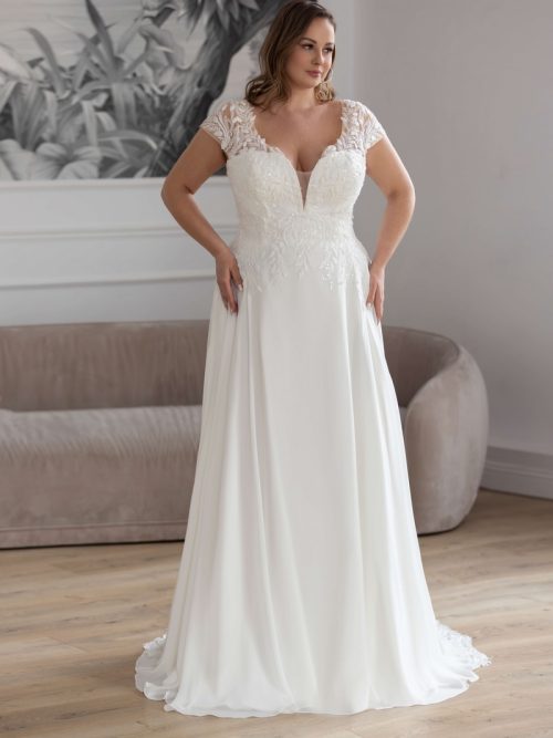 Curvybrautkleid, Hochzeitskleid