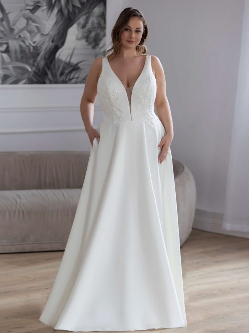 Curvybrautkleid, Hochzeitskleid