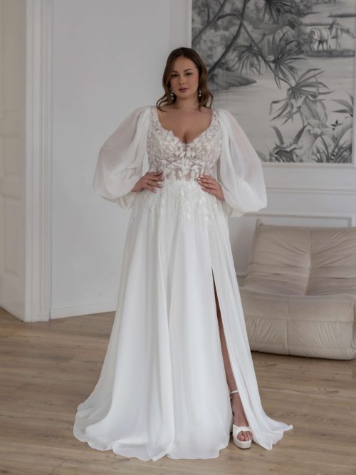 Curvybrautkleid, Hochzeitskleid