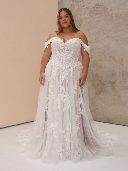 Curvybrautkleid, Hochzeitskleid