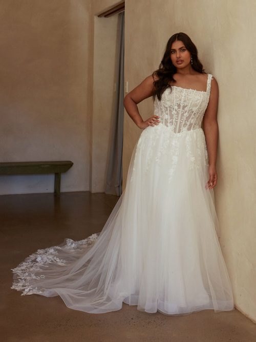 Curvybrautkleid, Hochzeitskleid